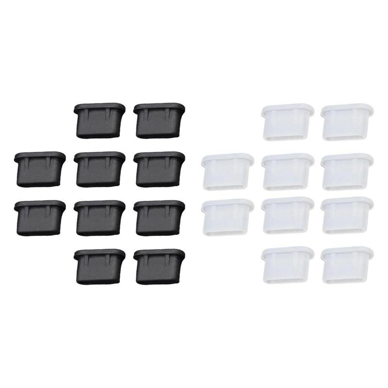 10 Pieces USB C Dust Plugs Waterproof Easy to Use Silicone Type ...