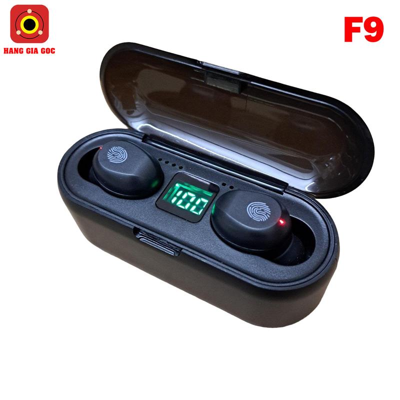 Tai nghe bluetooth 5.3 F9 phiên bản mới chống nước, Micrô tích hợp đàm thoại trực tiếp - Hàng nhập khẩu cao cấp Nhét Tai Nghe Nhạc Earphone
