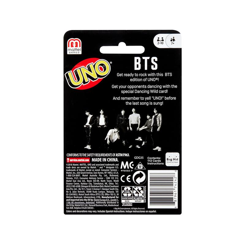 Product Introduction of SP UNO BTS Card Game with 108 Cards Based on BTS Global Superstars Global Boy Band, Gift for Boys and Girls Age 7 Years & Older 14