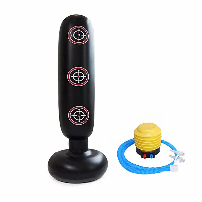 Inflatable Punching Bag, 1 Count Modern Simple Durable Inflatable Free-standing Punching Bag, Boxing Kicking Sandbag, Fitness Equipment for Home Gym Use