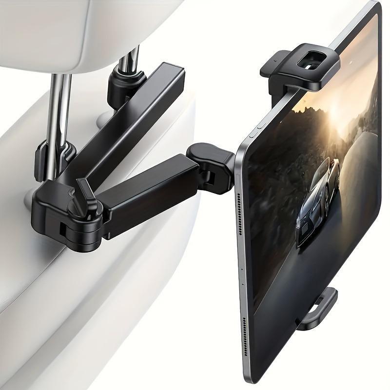 Car Seat Back Tablet Holder, 1pc Adjustable Car Seat Back Tablet Mount, Car Tablet Stand for 5"-12.9" Devices, Car Accessories 3