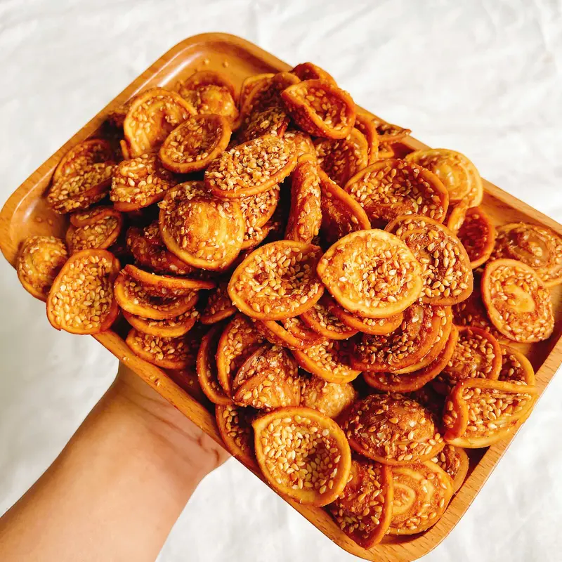 Bánh Tai Heo Mè Nước Cốt Dừa tuổi thơ, túi 500g siêu ngon 2