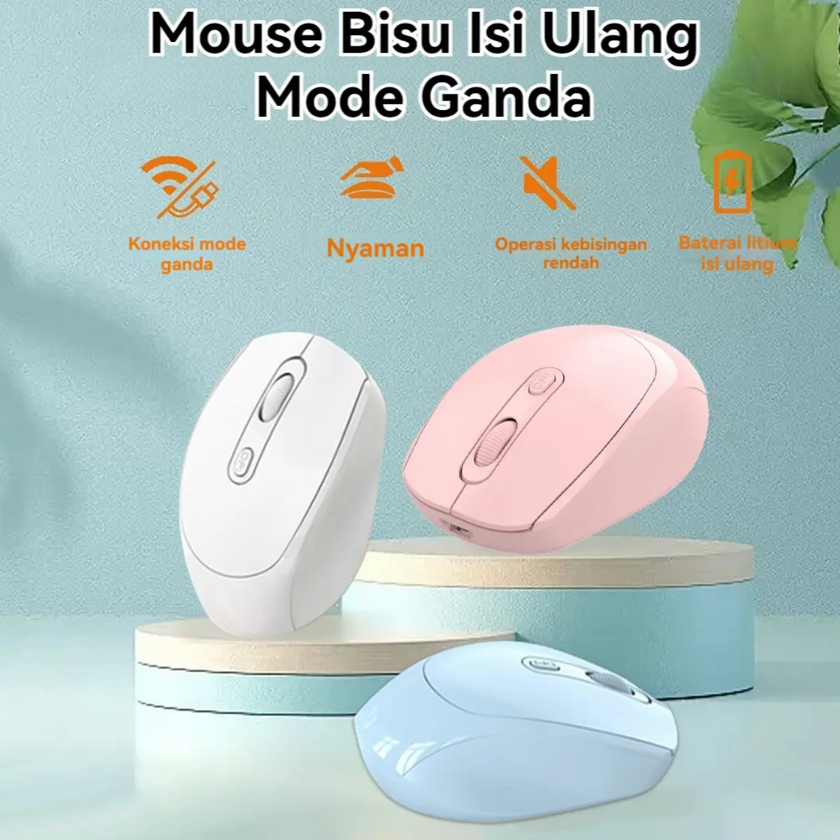 Mouse Silent Click  Mouse M107 Mouse Bluetooth Mouse Mouse N irkabel Senyap Mouse Klik Senyap N irkabel Bluetooth