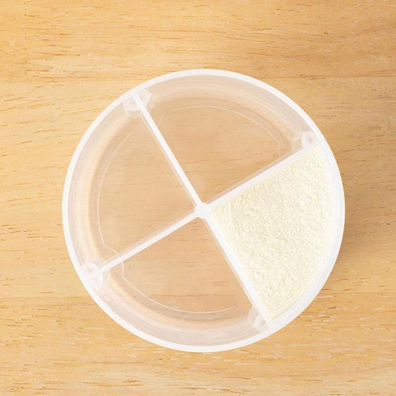 4 Compartments Baby Food Storage Box Newborn Milk Powder Container Formula Dispenser Portable Newborn Baby Things Snacks Cups 6