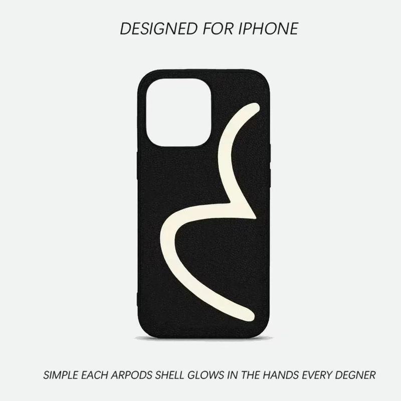 Ốp Lưng iPhone, Thiết Kế Đường Tối Giản, Chất Liệu Cao Su Mềm, Thích Hợp Cho iPhone 11/14 / 16 / 13, Màu Trơn 16pro, Màu Hoạt Hình 15promax, Đơn Giản Và Dễ Thương 11promax, Cảm Giác Như Da 15pro, Chống Sốc, 17promax, Ốp Bảo Vệ, 16plus, 14pro Mới ốp lưng