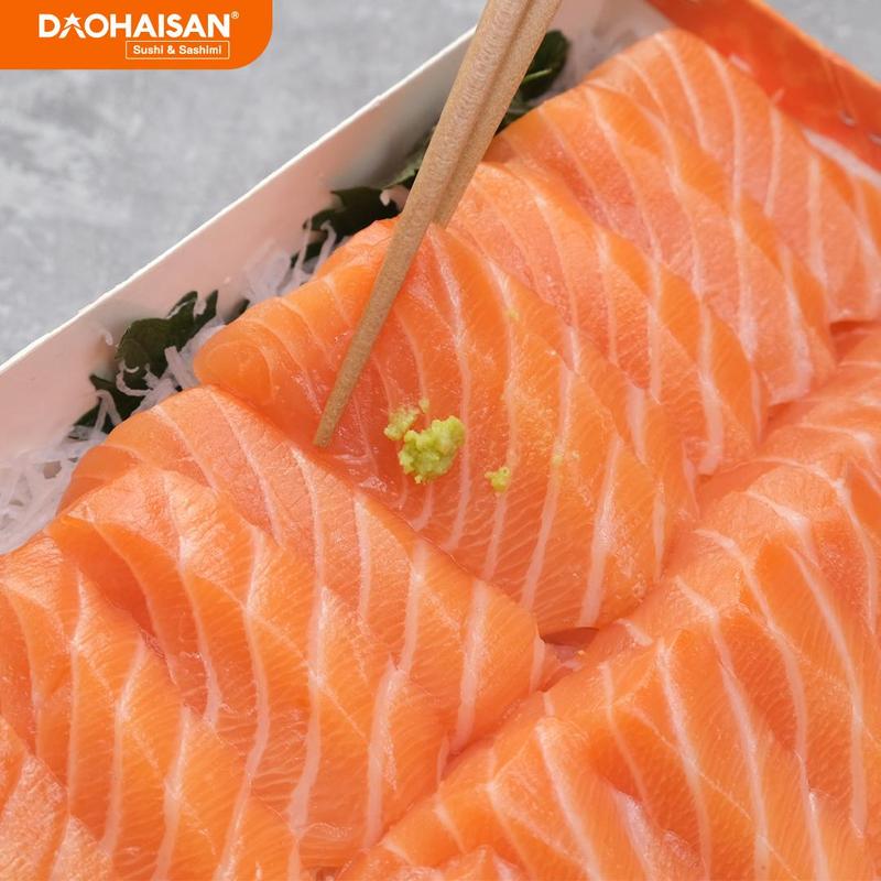 Product Introduction of [HCM - Giao 2H] Sashimi Cá Hồi 150g - 300g - 500g Tươi Ngon & Gia Vị Ăn Kèm - Đảo Hải Sản 24