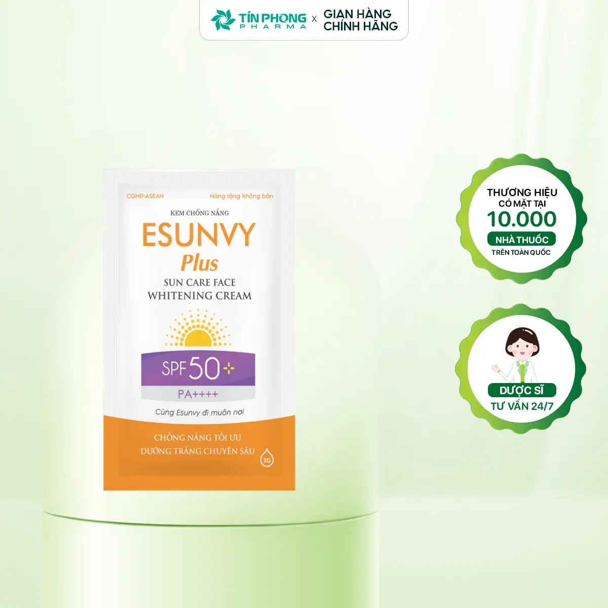 [Sample 2g] Kem Chống Nắng Gói Dùng Thử  ESUNVY SUN CARE SPF50+/PA++++