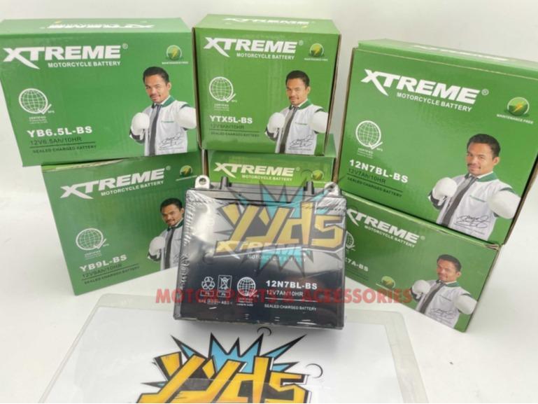 XTREME-BATTERY MOTORCYCLE W/ (BPS) STICKER YB2.5/YB3L/YTX4L/YTX5L/YB5L ...