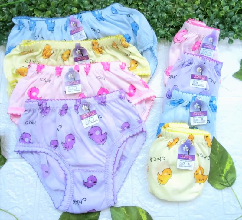 Harga 1 Lusin / Cd Anak Cewek / Cd Import / Pingganng karet / Size S- XL / Real pict 3