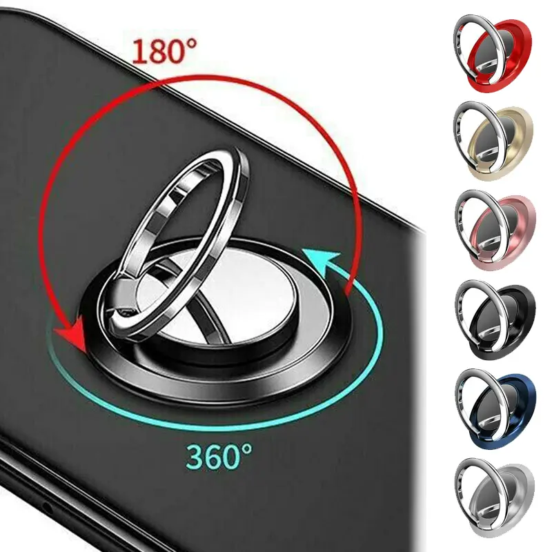 Giá Đỡ Điện Thoại Di Động Xoay 360 Độ, Giá Đỡ Nhẫn Ngón Tay, Miếng Dán Sáng Tạo, Đa Chức Năng, Giá Đỡ Để Bàn Di Động, Phụ Kiện Điện Thoại Di Động