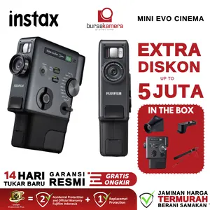 Fujifilm Instax Mini Evo CinemaHybrid Instant Camera Fuji Instax Mini Evo Cinema Garansi Resmi