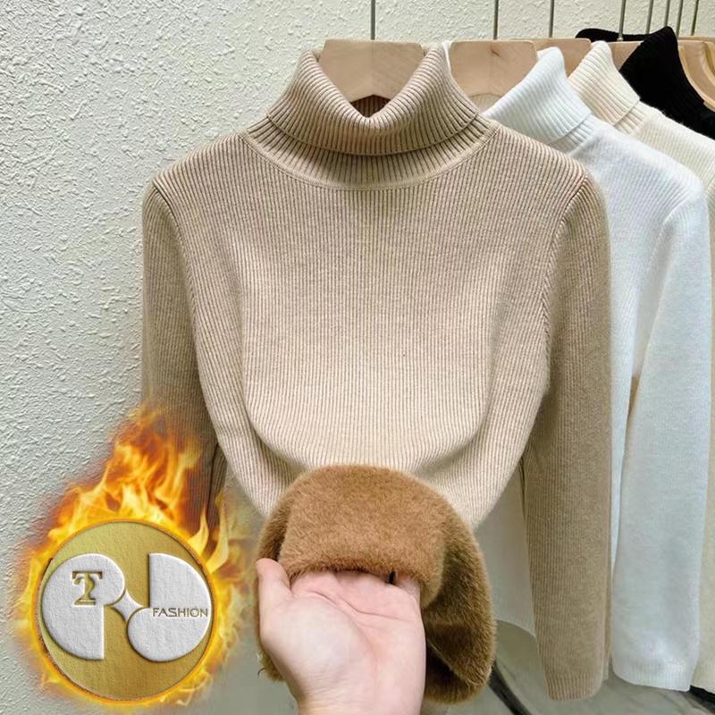 (Hàng QC loại đẹp) Áo len cổ lọ lót Lông siêu ấm MY115 Nữ Top Women Nhung