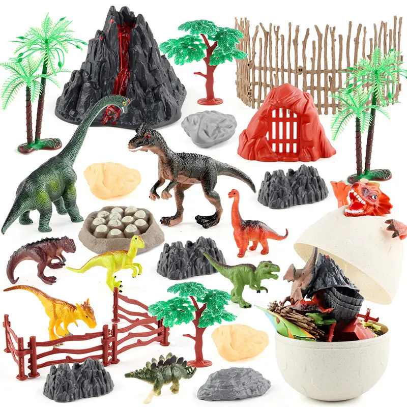 Cross-Border Kindergarten Science and Education Cognitive Animal Model Early Education Toys Children Dinosaur Model Blind Capsule Toy Scene Decoration