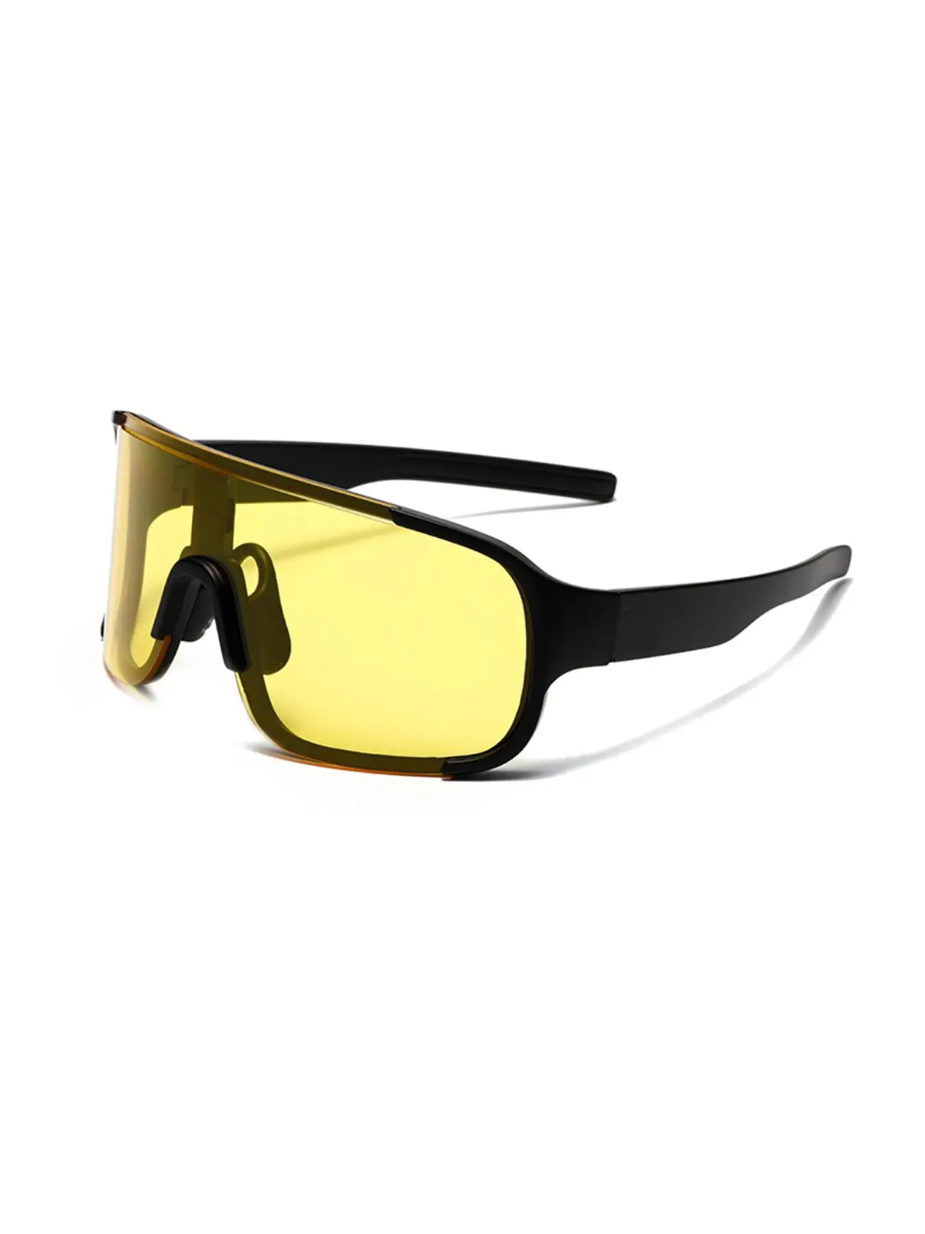 Unisex Tinted Lens Shield Sunglasses, Trendy Casual Colorblock & Plain Color Sunglasses for Everyday Use, Fashion Accessories for Outdoor Activities