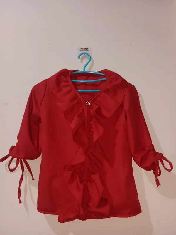 atasan blouse anak korea zerline/terbaru/korea/umur 7-12 th 2