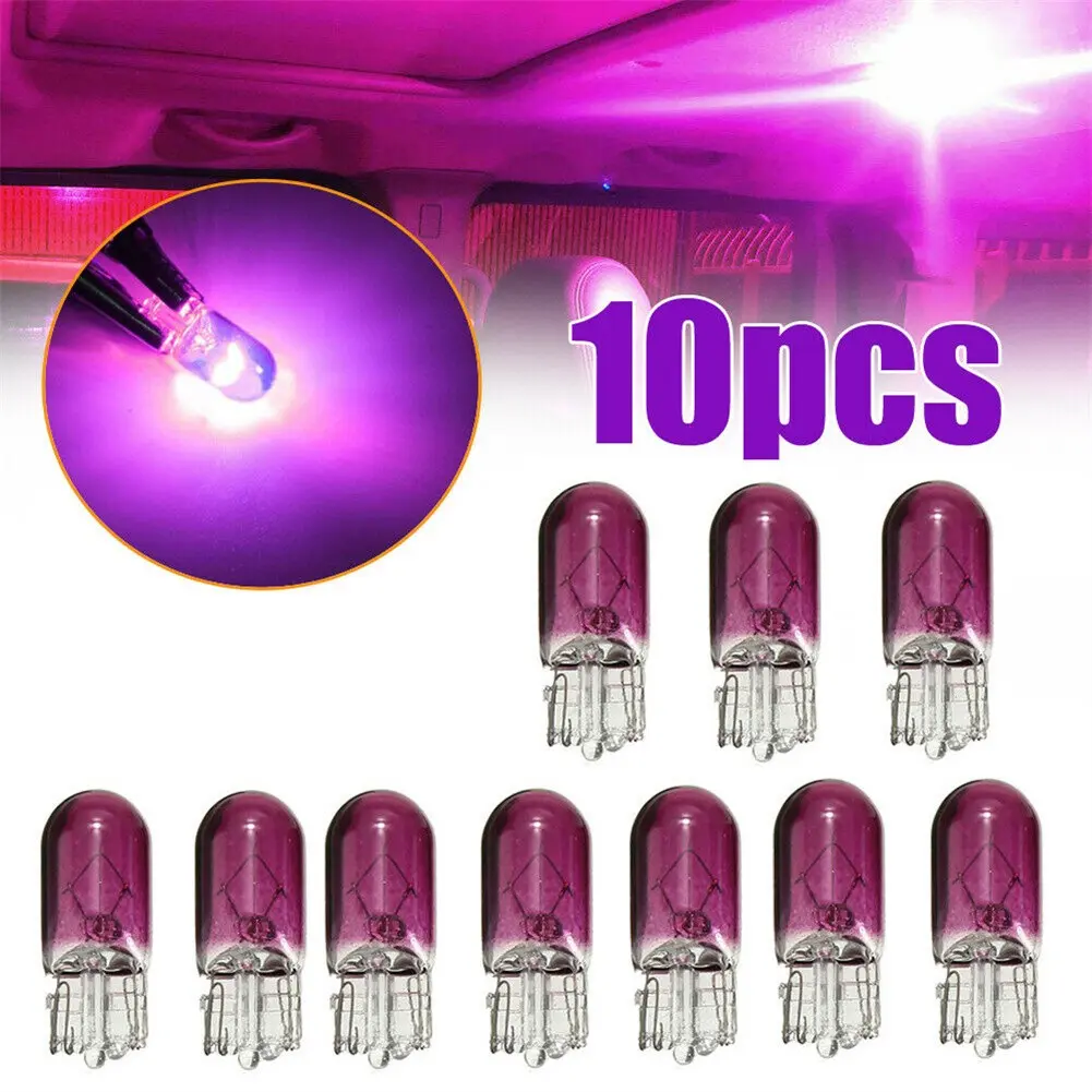 Purple For T10 501 5W Car Dashboard Dash Panel Gauge Light Bulbs Accessories