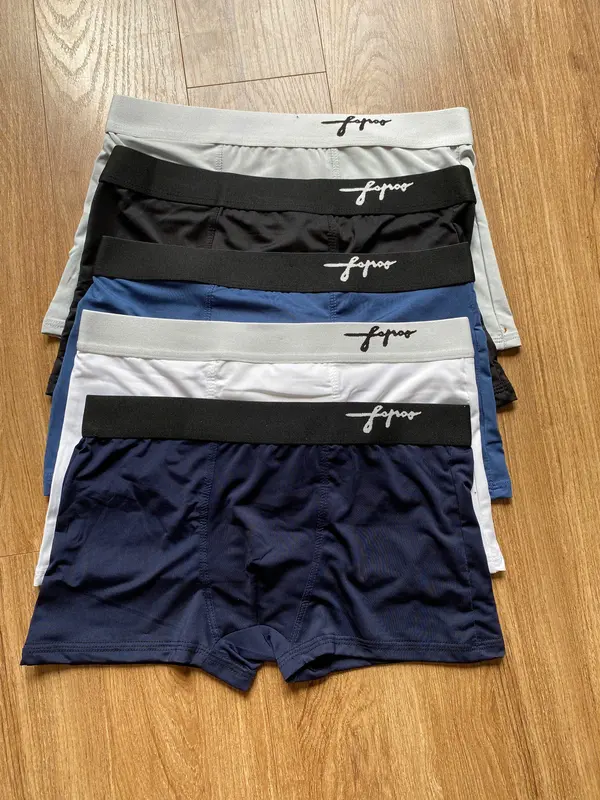 COMBO 5 Quần cao cấp Quần Boxer chữ ký thun lạnh cho nam/ Quần Sịp Đùi, Quần lót thun lạnh cho nam cao cấp 0