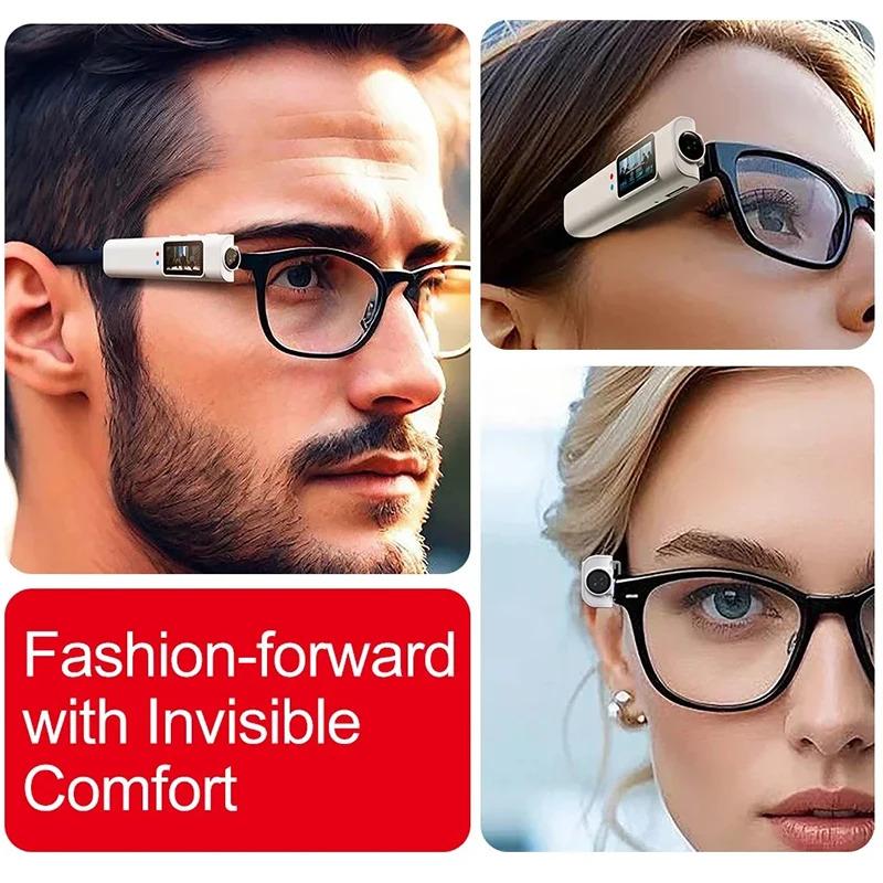 2026 FPV Eyeglasses 4K Video Shooting Micro-camera HD WiFi Intelligent Headset Glasses Video&Sound Recording WiFi APP