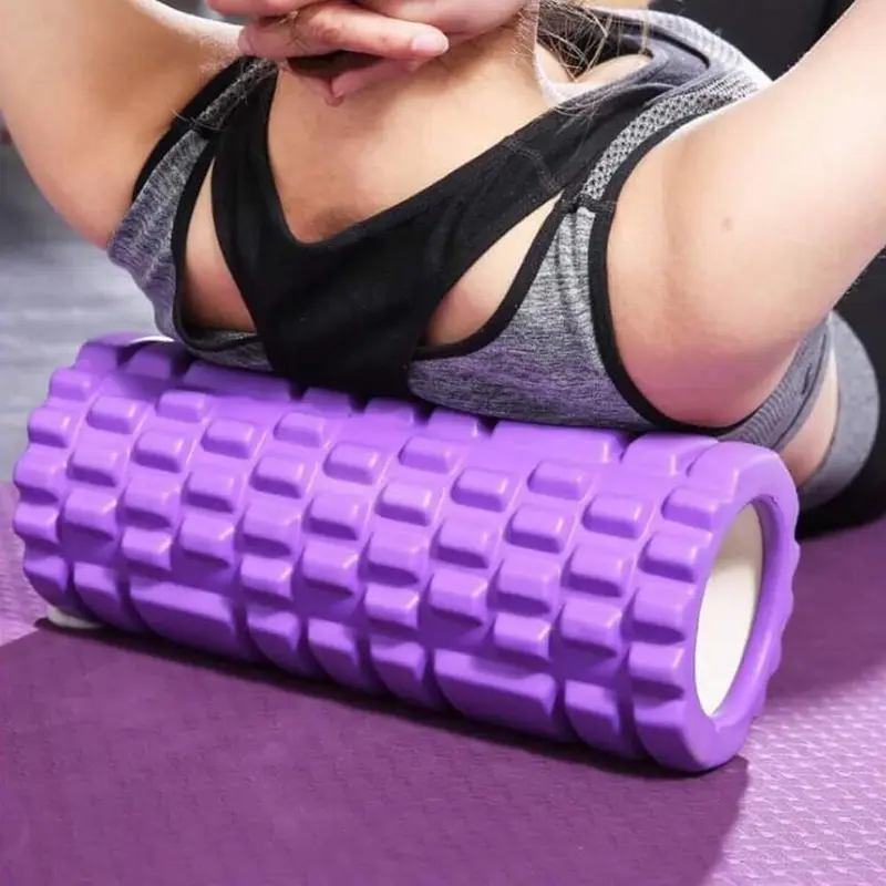 Con lăn Massage tập Yoga Welike - Phụ kiện hỗ trợ tập yoga Foarm Roller cao cấp giúp thư giãn cơ thể lưu thông khí huyết Gym Cao Su Tập Gym 2