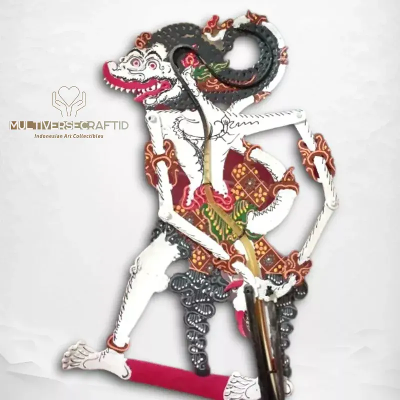 Wayang Alusan Mini Kulit Sapi ASLI Anoman Hanoman Gapit Sungu