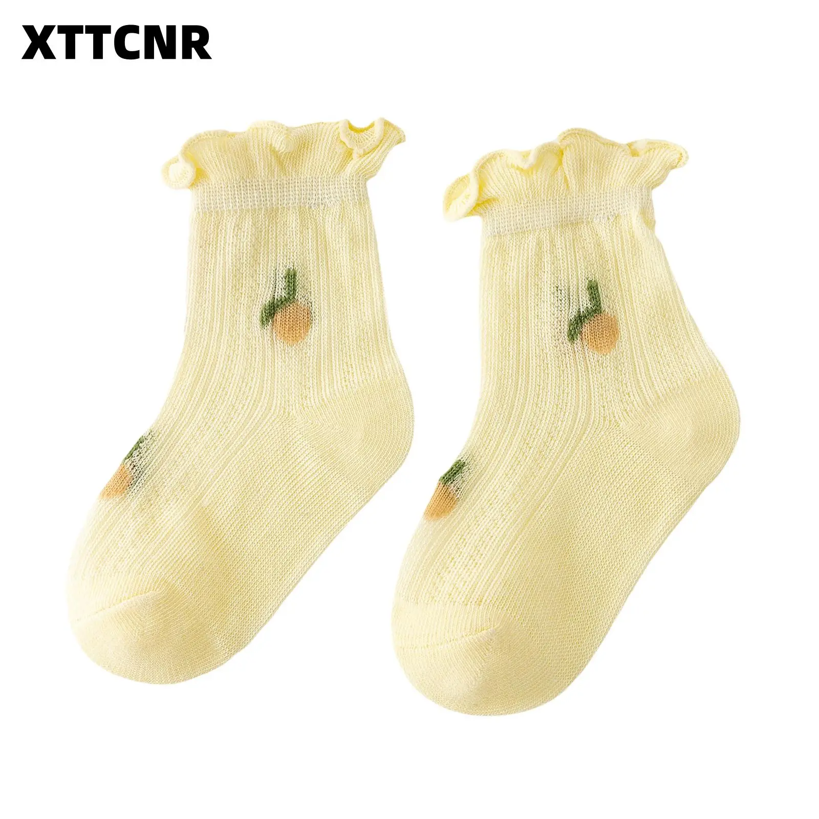 Toddler Baby Girl Frilly Socks Cotton Socks Summer Thin Mesh Socks