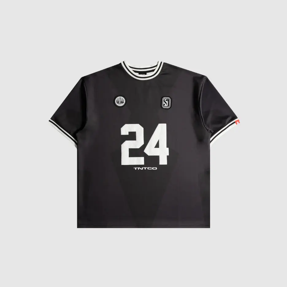 Street Hip-hop Style Popular Clothing Tops Full Heat Sublimation Men's Fashion T-shirtTNT RFJAM SUMMERJAM Lion Jersey (Black)
