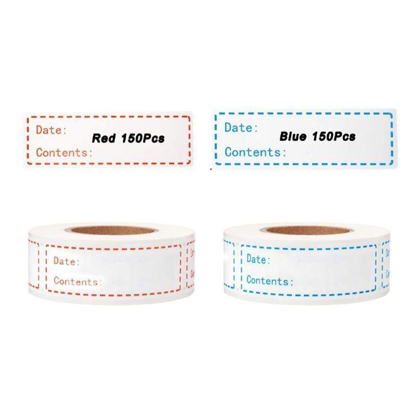 Cuộn 150 Nhãn Dán Ghi Chú Bảo Quản Thực Phẩm Trong Tủ Lạnh Chống Thấm Nước