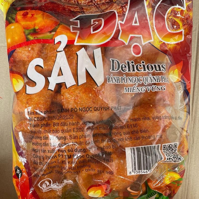 ￼(MỚI) ĐẶC SẢN NGỌC QUỲNH PHÁT BÁNH PÒ MIẾNG VỪNG GÓI SIÊU TO 380g Snack Ăn Vặt