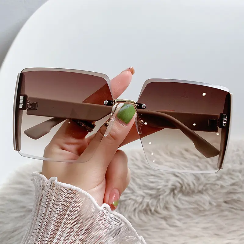 E-52 FREE POUCH + LAP KACAMATA BLINK BLINK TRANSPARAN LEBAR PREMIUM hitam black Eyewear Sunglasses