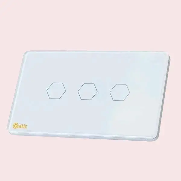Công tắc Hunonic Datic màu trắng - nhà thông minh chi phí hợp lý
