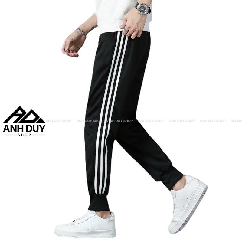Quần Jogger Nam Nữ 3 Sọc Thun Poly Phong Cách Thể Dục Thể Thao Năng Động Cá Tính Unisex ANH DUY SHOP JG11
