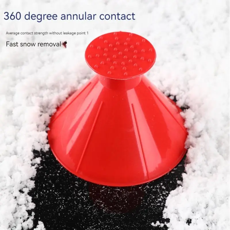 Christmas Portable Car Ice Scraper, Car Cone Shaped Handheld Snow Remover, Car Windshield Ice Removal Tool, Snow Shovel Tool, Winter Snow Brush, Car Cleaning Products 4