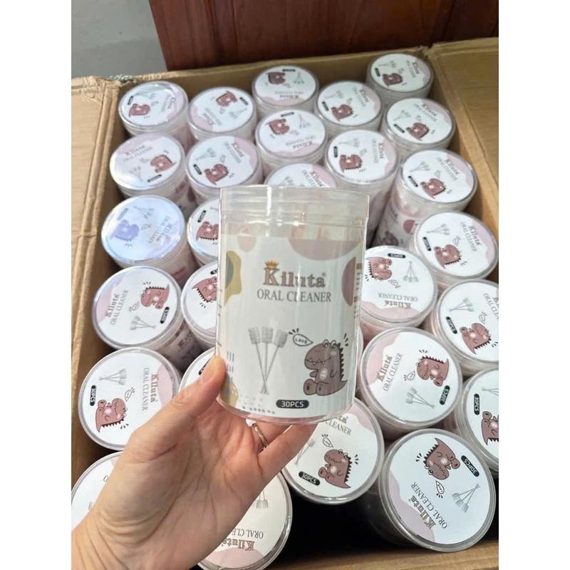 Que Rơ luoi Kiluta - Gạc Que Tưa luoi hộp 30 que an toàn Cho Bé 3