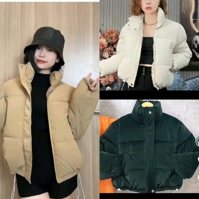 mã O1 _ Áo khoác  NỮ ( chất nhung lì mịn ) mùa đông  túi chéo 3 lớp   phong cách trẻ trung  dây rút gấu áo