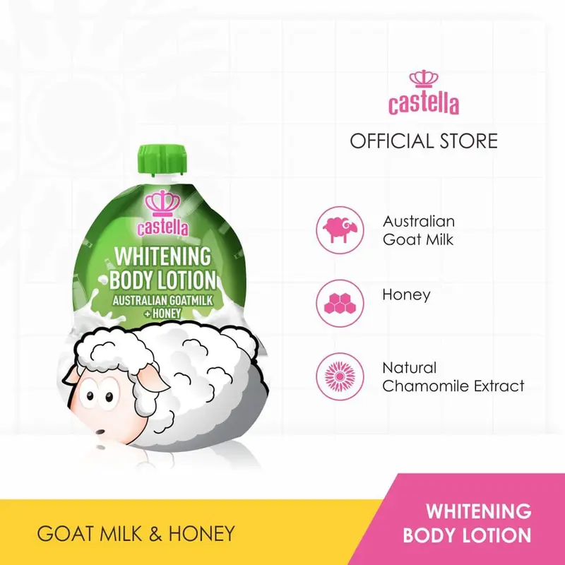 Castella Body Lotion Whitening Lotion 150ML All Variant lengkap - Menyamarkan Noda dan Melembabkan Kulit - Mencerahkan Kulit 2
