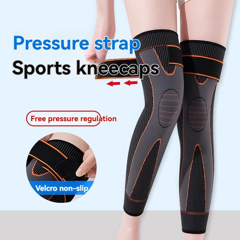 Double 11 Mega Sale Đệm đầu gối có dây đeo mở rộng đàn hồi cao dành cho nam và nữ thích hợp cho thể thao ngoài trời và bóng rổ thiết bị chạy đệm đầu gối ngải cứu thiết bị bảo vệ dệt kim hai gói