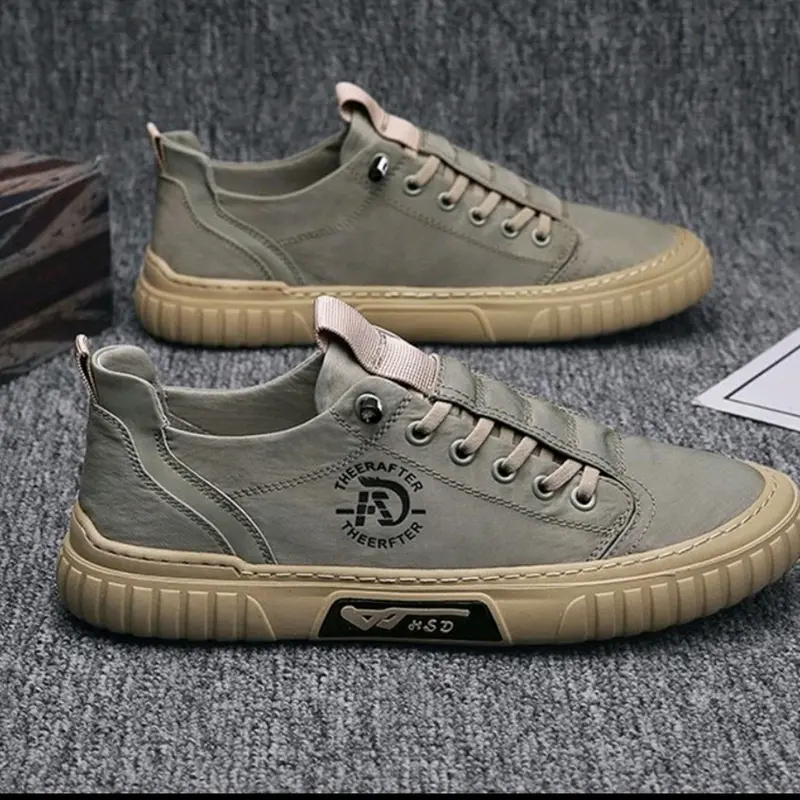 (Cod Bayar Di tempat) Sepatu Sneakers Slip On Pria Kasual Formal Informal Terbaru A-15  Shoes Fashion Korea Kekinian Traveling Outdoor Laki Laki Keren Canvas Sneaker Black 4