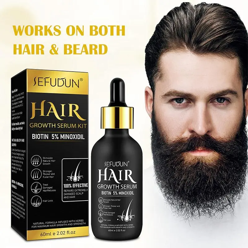 Serum with Micro Needle Roller, 1 Box Hair Thickening & Lengthening Serum, Men and Women Hair Care Product 7