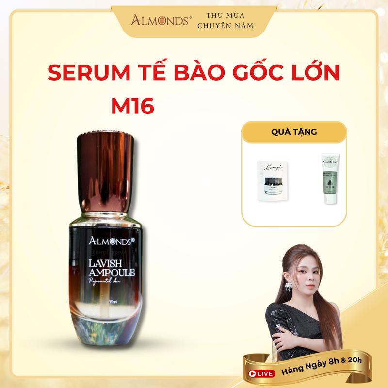 M16: Tinh Chất Tế Bào Gốc Lớn ALMONDS Hỗ Trợ Cấp Ẩm Cho Da Skincare Nữ