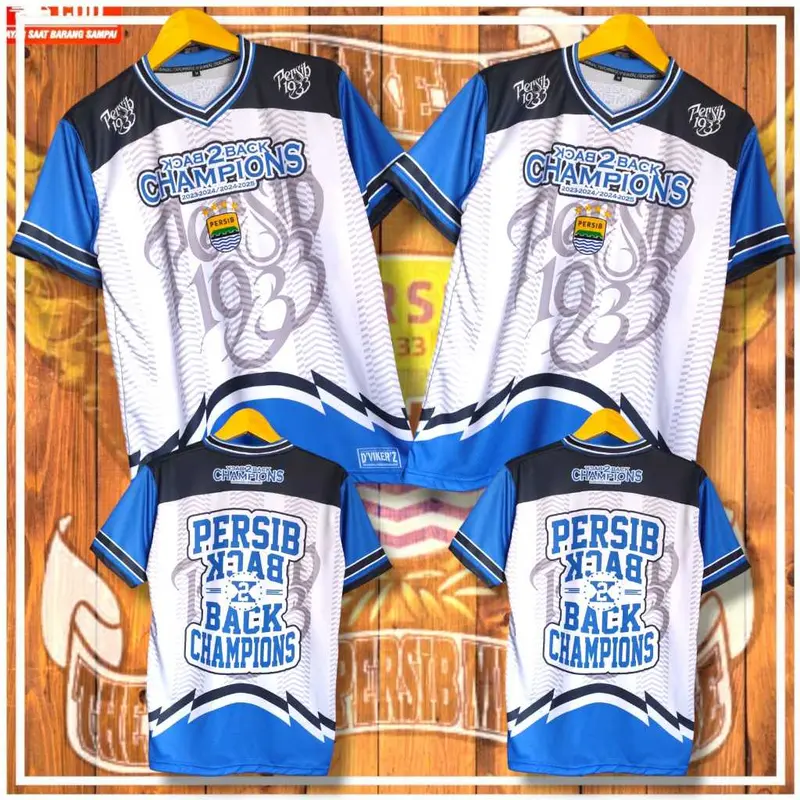 BEST SELLER JERSEY PERSIB CHAMPIONS BACK 2 BACK 2025 LOGO TIMBUL 3D RUBBER 0