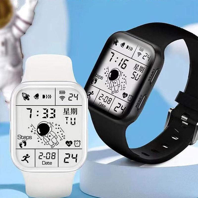 Product Introduction of Đồng Hồ Thể Thao LED Kỹ Thuật Số, Unisex, Với Màn Hình Phát Sáng, Silicon Thời Trang, I5G3 37