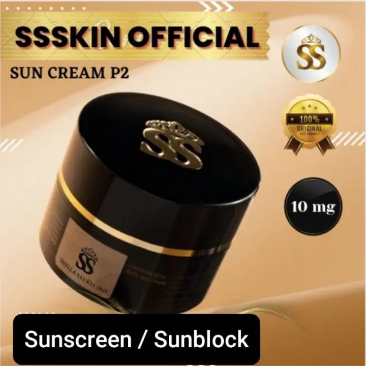 SUNSCREEN SHELLASAUKIA ( Kulit kering kusam) Perawatan Wajah