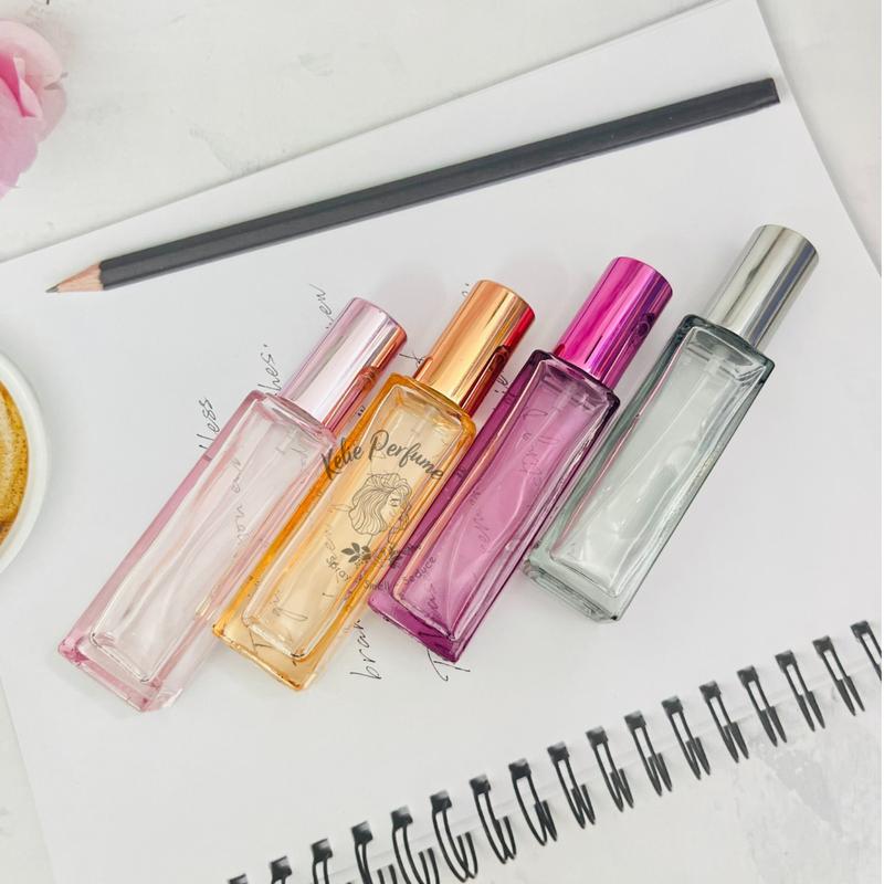 [HCM] Vỏ rỗng, chai chiết nước hoa 20ml thuỷ tinh màu gradient thân trong, dày dặn, vòi xịt phun sương