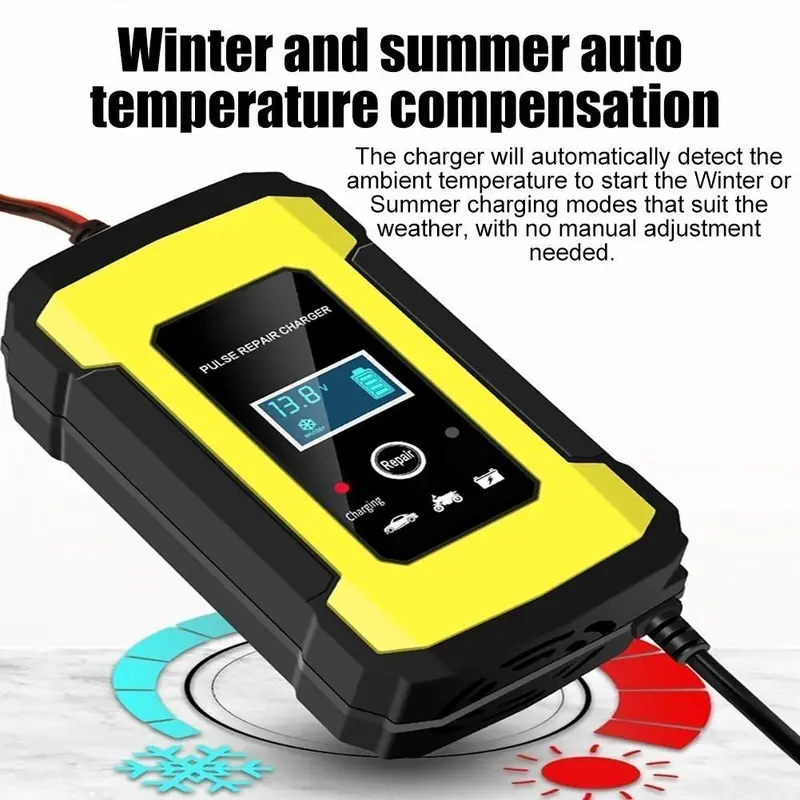 New Upgrade Charger Aki 6A 12V Mobil Motor Cas aki INTELLIGENT CHARGING SYSTEM 6
