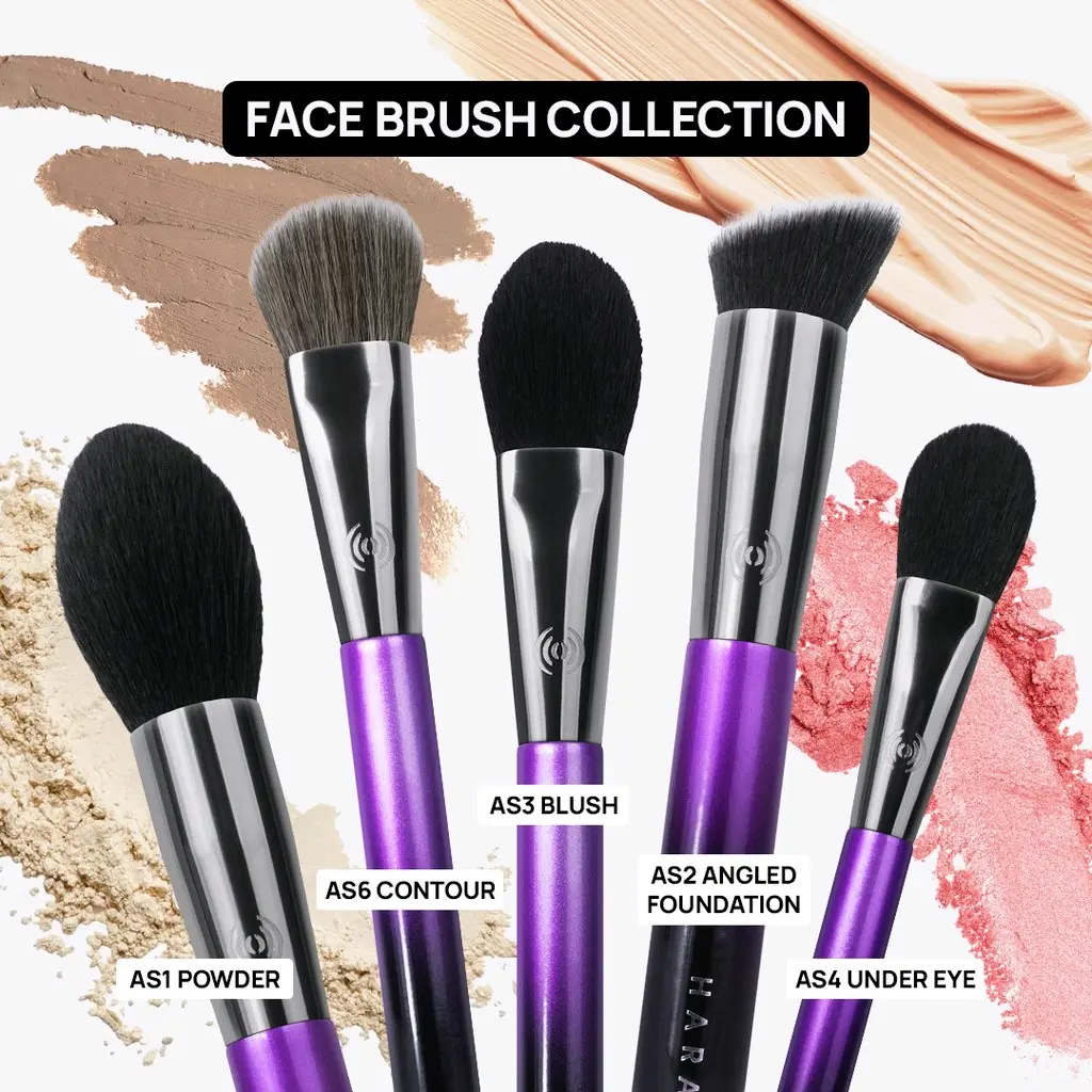 Hara Amara face brush set contour blush powder under eye