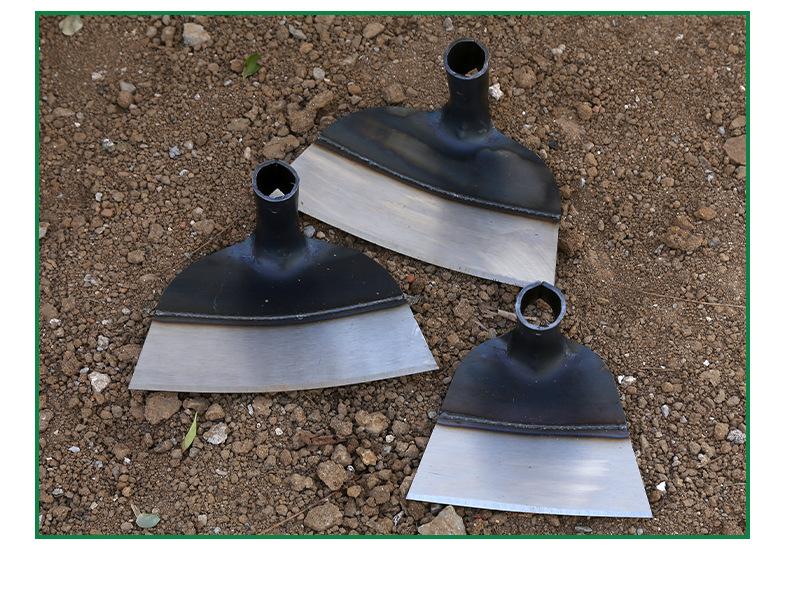 Product Introduction of [Agricultural hoe] Growing vegetables, turning the ground, weeding with long handle, digging bamboo shoots, big hoes, gardening steel hoes, wide hoes, pursed hoes, shovels and hoes 12