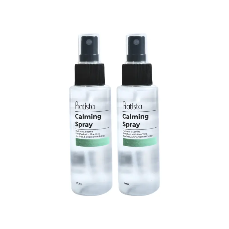 Pratista - (Bundling Hemat) Face Mist Calming Spray Isi 2 Hidrasi Extract Perawatan ORIGINAL Wajah Watery 1