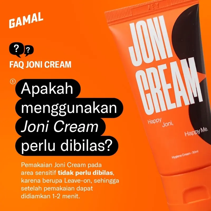 JONI Cream By Gamal Men - Perawatan Area Genital Pria untuk Menghilangkan Gatal & Bau Tidak Sedap Serta Mencerahkan Kulit Area Slengky 6