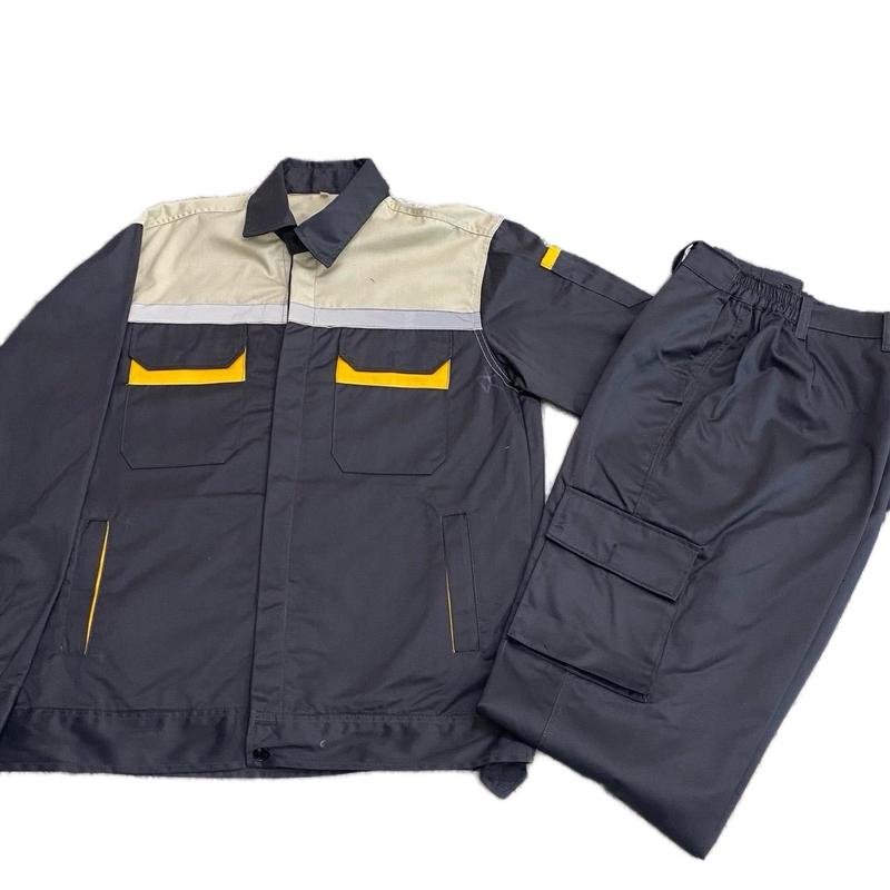 Bộ Quần Áo Bảo Hộ Lao Động - Vải Kaki 3 1 Dày Dặn Áo Có Túi Sườn & Quần Túi Hộp Nam Meénwear M28