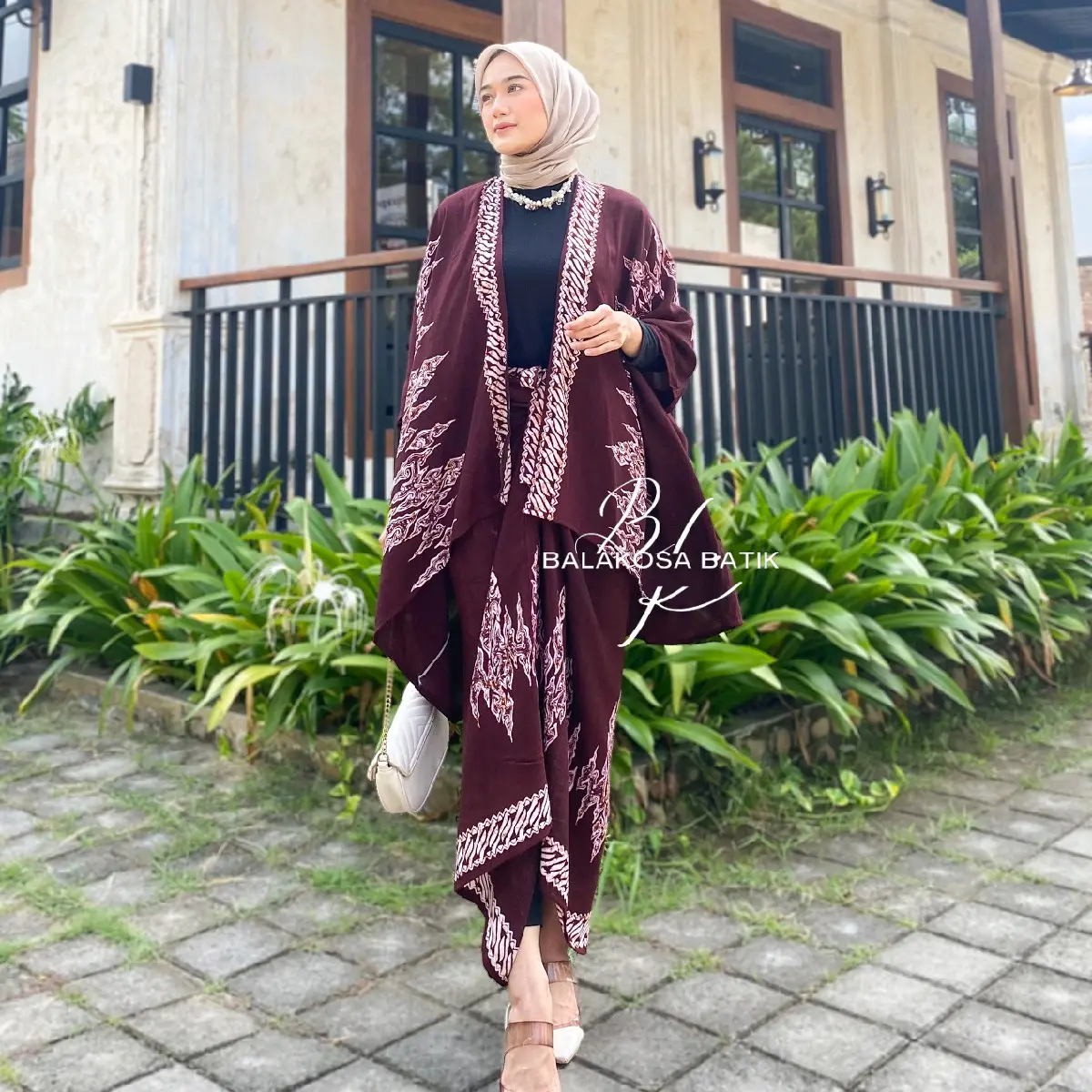 OUTFIT KONDANGAN SIMPEL ONE SET BATIK OUTER ROK LILIT KIMONO - Shop ...